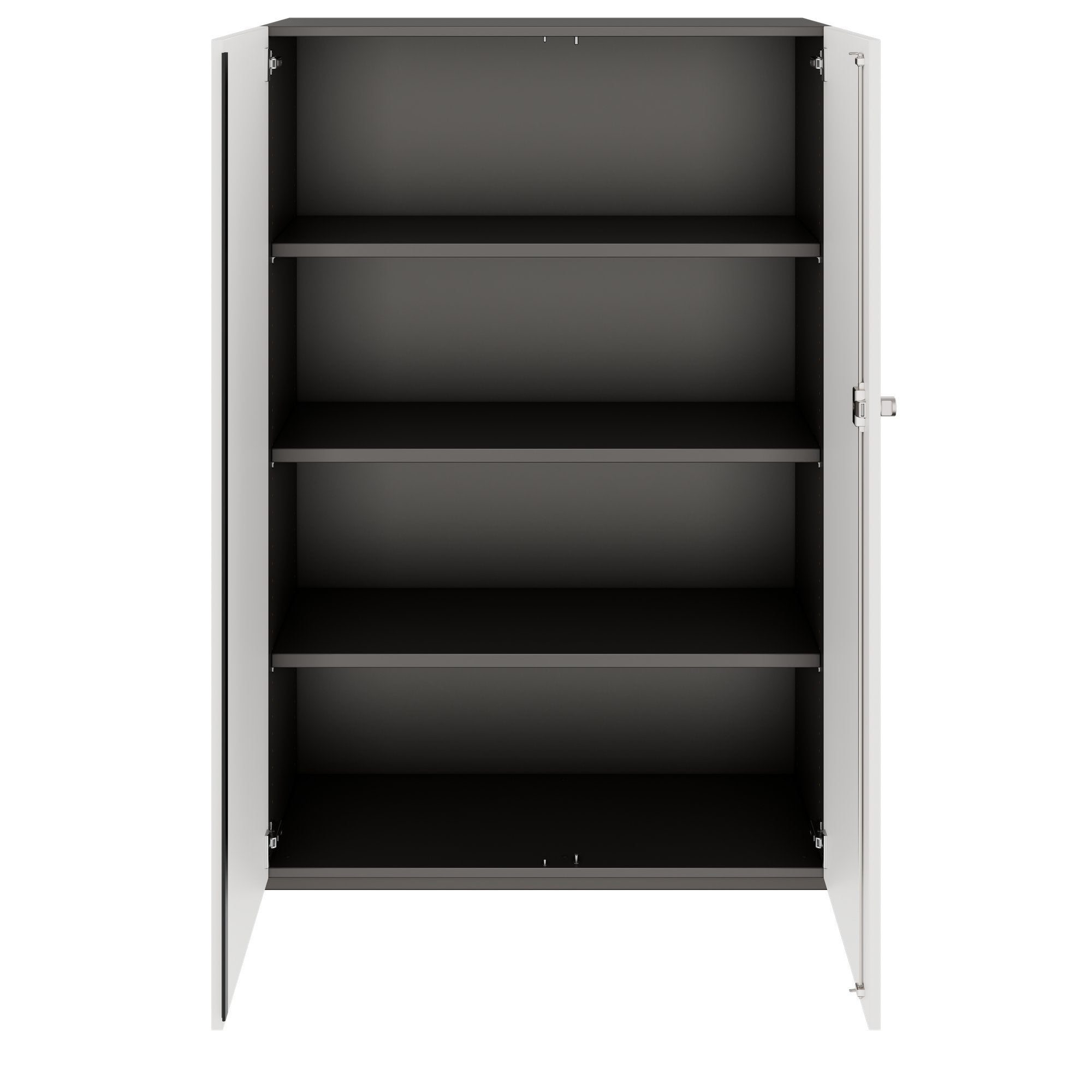 PRO Cabinetto per porte dell'ala | 4 OH, 800 - 1200 x 1510 mm, morbido -close, grafite / bianco