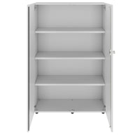 PRO Flügeltürenschrank | 4 OH, 800 - 1200 x 1510 mm, Soft-Close, Grau