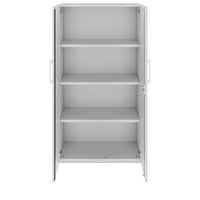 PRO Flügeltürenschrank | 4 OH, 800 - 1200 x 1510 mm, Soft-Close, Grau