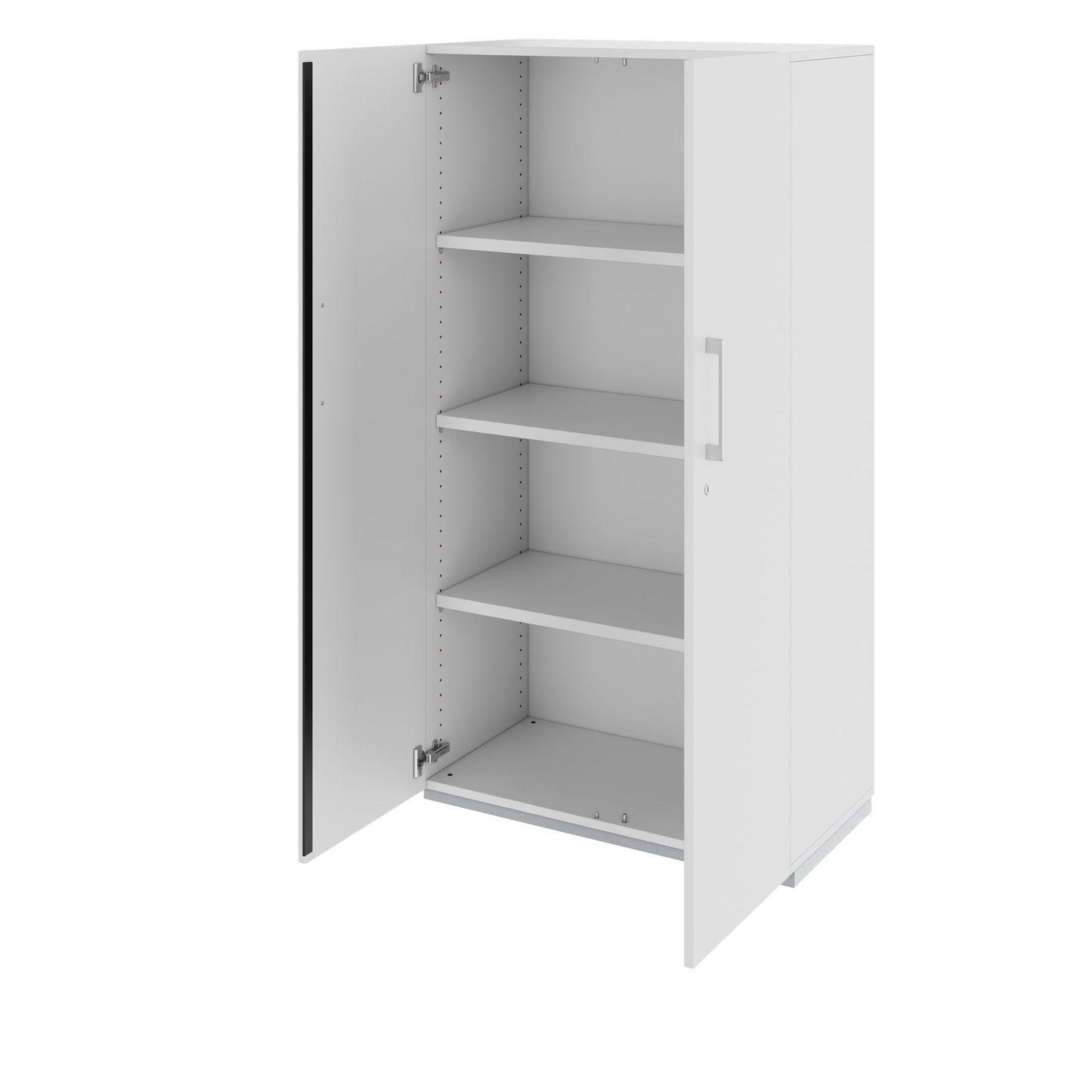 PRO Flügeltürenschrank | 4 OH, 800 - 1200 x 1510 mm, Soft-Close, Grau