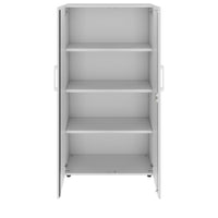 PRO Flügeltürenschrank | 4 OH, 800 - 1200 x 1510 mm, Soft-Close, Grau