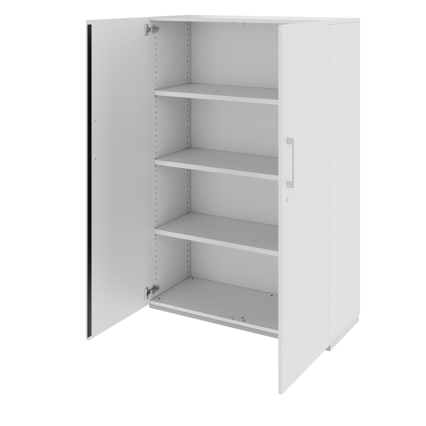 PRO Flügeltürenschrank | 4 OH, 800 - 1200 x 1510 mm, Soft-Close, Grau