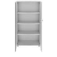 PRO Flügeltürenschrank | 4 OH, 800 - 1200 x 1510 mm, Soft-Close, Grau