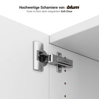 PRO Flügeltürenschrank | 4 OH, 800 - 1200 x 1510 mm, Soft-Close, Grau