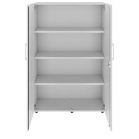 PRO Flügeltürenschrank | 4 OH, 800 - 1200 x 1510 mm, Soft-Close, Grau