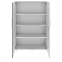 PRO Flügeltürenschrank | 4 OH, 800 - 1200 x 1510 mm, Soft-Close, Grau
