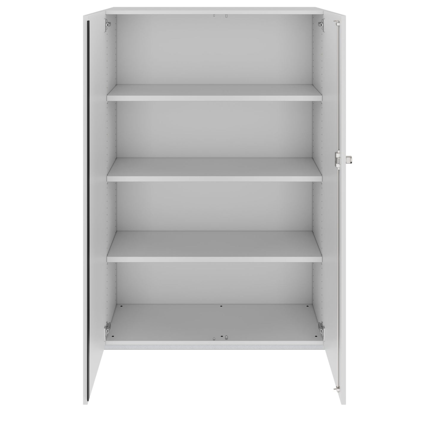 PRO Flügeltürenschrank | 4 OH, 800 - 1200 x 1510 mm, Soft-Close, Grau