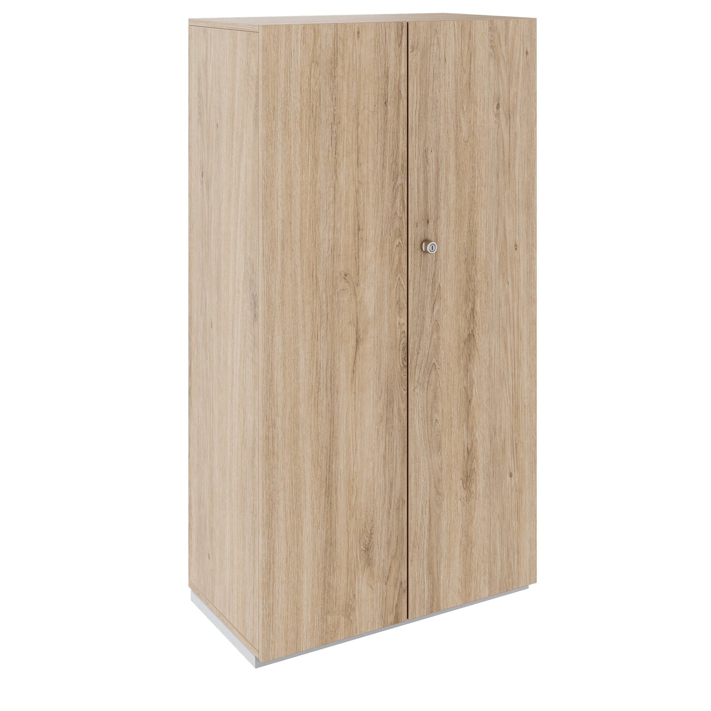 Armadio con ante battenti PRO | 4 OH, 800 - 1200 x 1510 mm, chiusura rallentata, rovere naturale