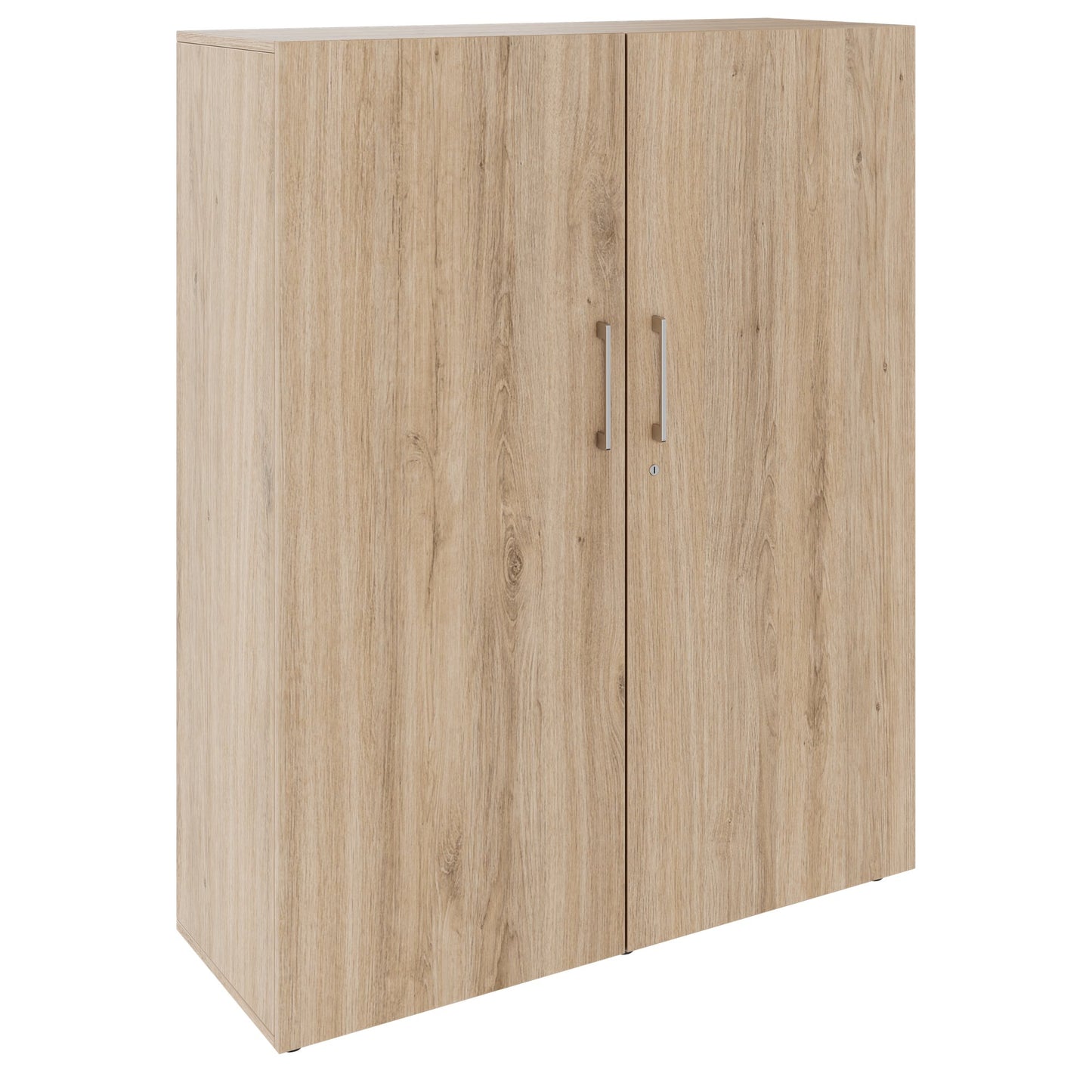 PRO hinged door cabinet | 4 OH, 800 - 1200 x 1510 mm, soft close, natural oak