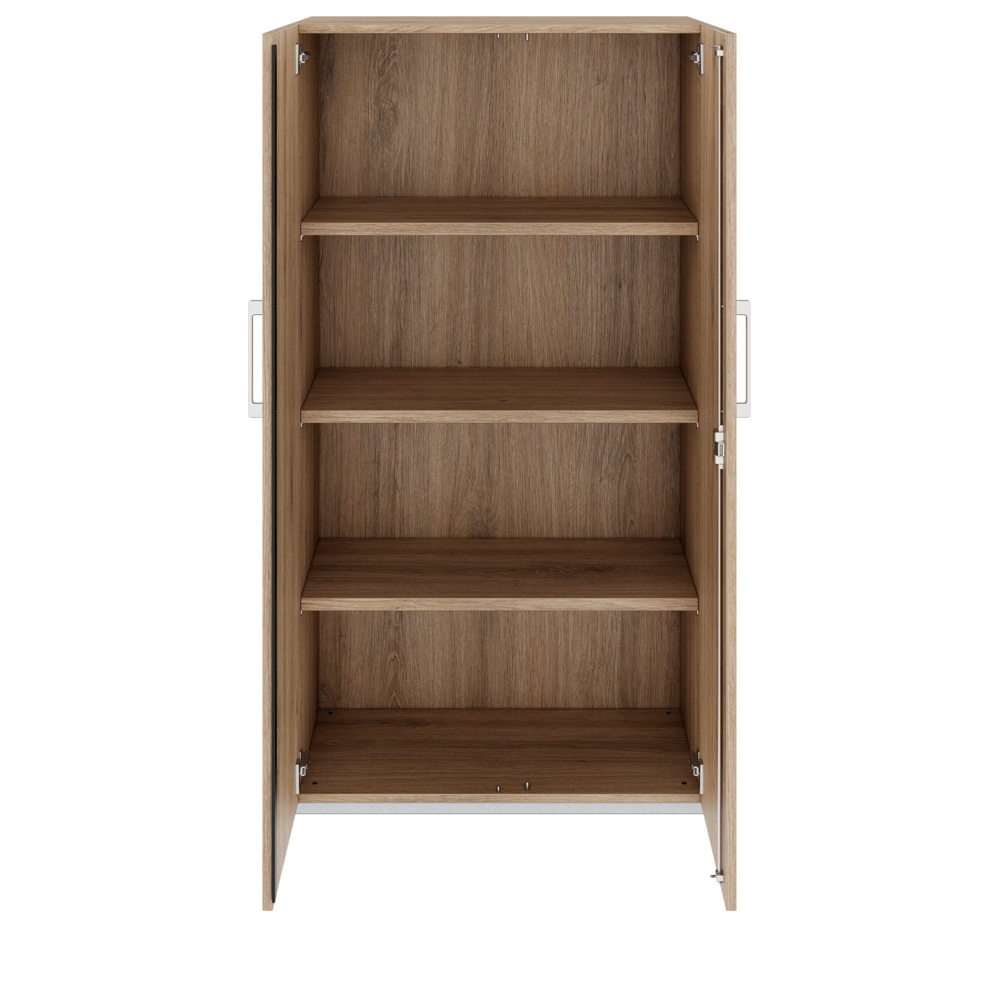 PRO Flügeltürenschrank | 4 OH, 800 - 1200 x 1510 mm, Soft-Close, Natureiche