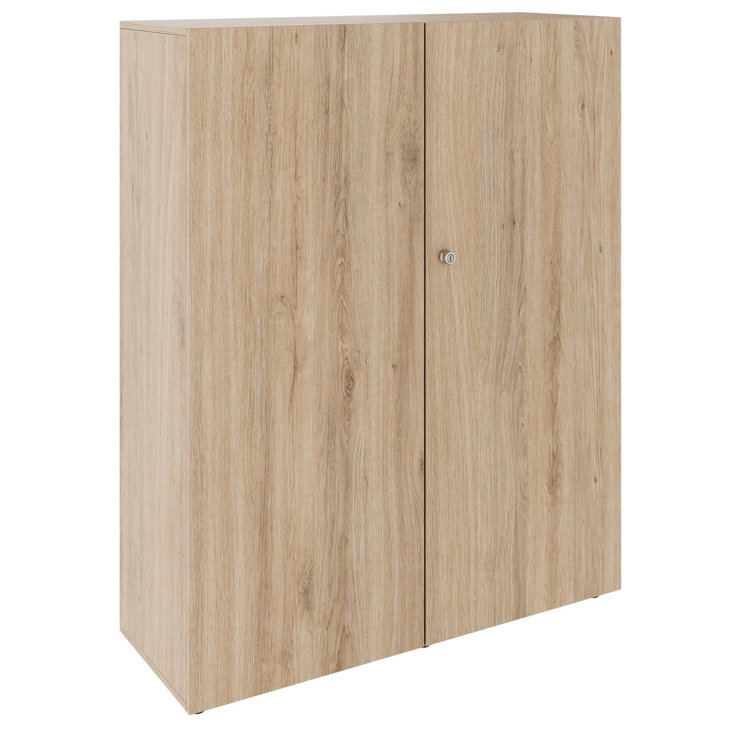 PRO hinged door cabinet | 4 OH, 800 - 1200 x 1510 mm, soft close, natural oak