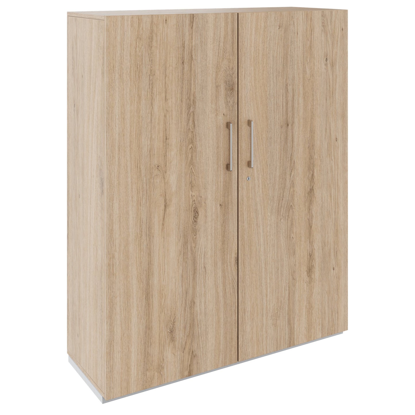 Armadio con ante battenti PRO | 4 OH, 800 - 1200 x 1510 mm, chiusura rallentata, rovere naturale