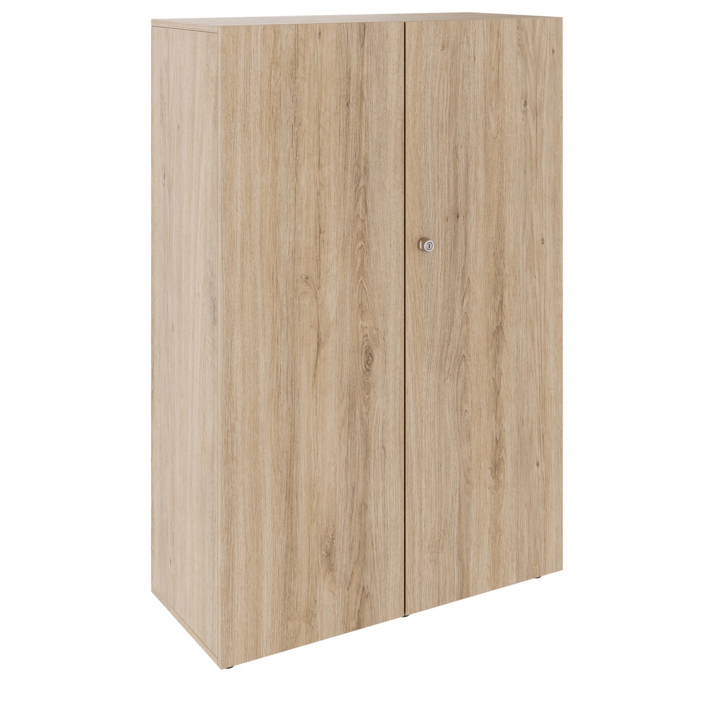 PRO hinged door cabinet | 4 OH, 800 - 1200 x 1510 mm, soft close, natural oak