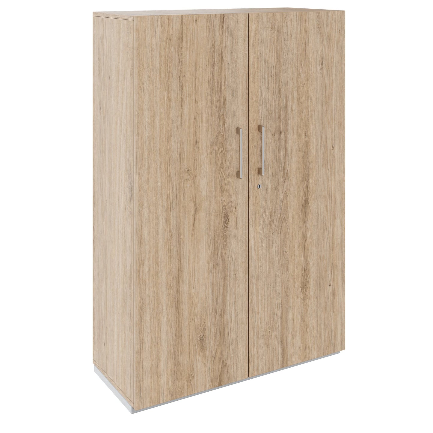 PRO hinged door cabinet | 4 OH, 800 - 1200 x 1510 mm, soft close, natural oak