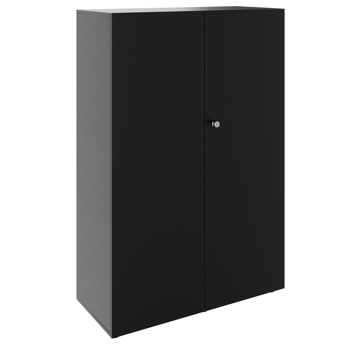 PRO Flügeltürenschrank | 4 OH, 800 - 1200 x 1510 mm, Soft-Close, Schwarz
