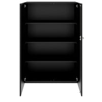 PRO Flügeltürenschrank | 4 OH, 800 - 1200 x 1510 mm, Soft-Close, Schwarz