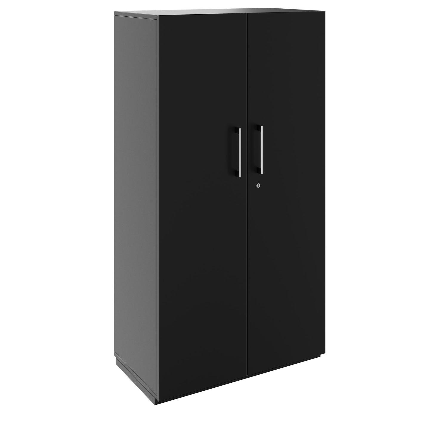 Armoire à portes battantes PRO | 4 OH, 800 - 1200 x 1510 mm, fermeture amortie, noir