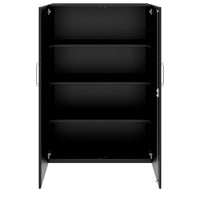 Armoire à portes battantes PRO | 4 OH, 800 - 1200 x 1510 mm, fermeture amortie, noir