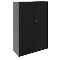 PRO Flügeltürenschrank | 4 OH, 800 - 1200 x 1510 mm, Soft-Close, Schwarz