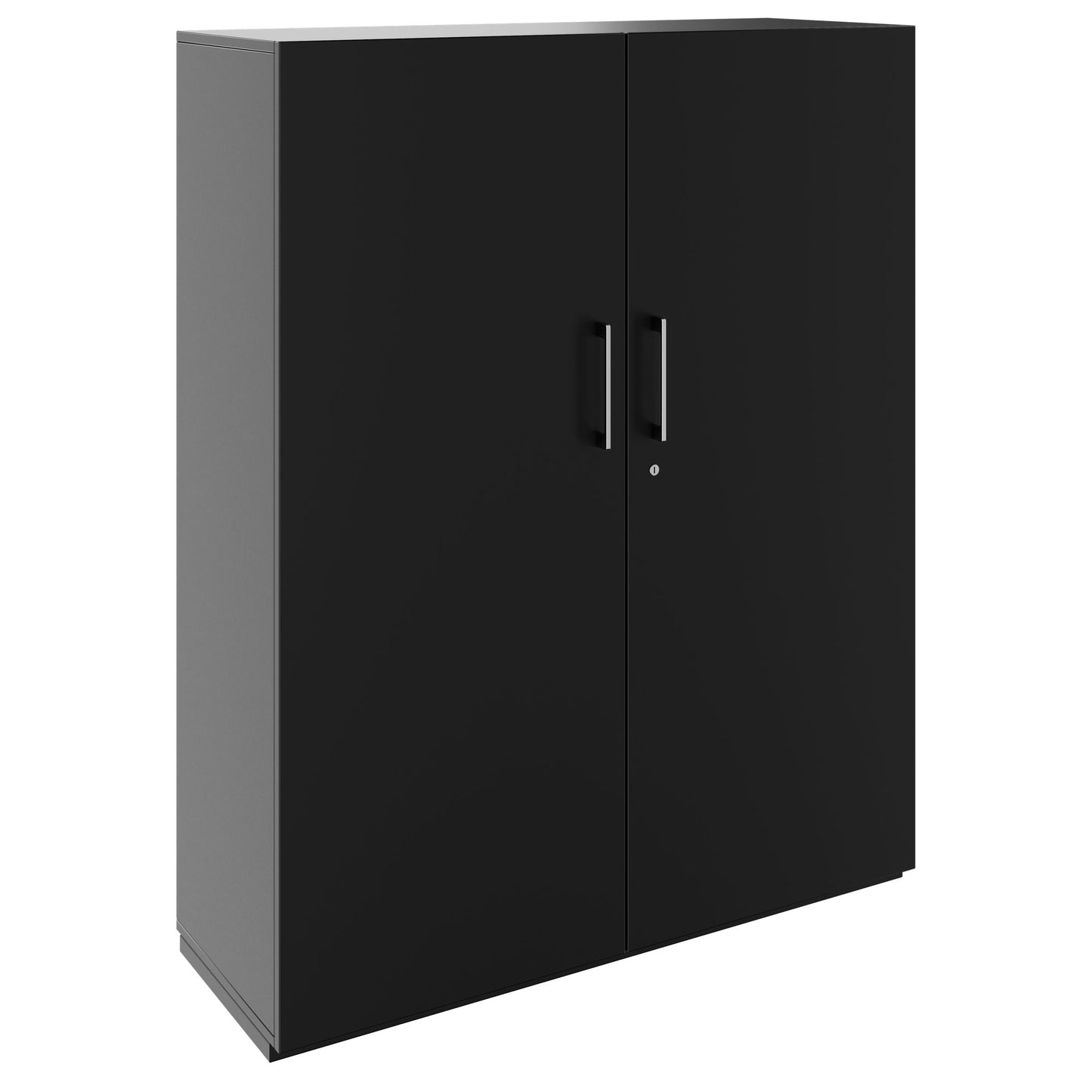 PRO Flügeltürenschrank | 4 OH, 800 - 1200 x 1510 mm, Soft-Close, Schwarz