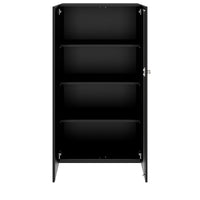 Armoire à portes battantes PRO | 4 OH, 800 - 1200 x 1510 mm, fermeture amortie, noir