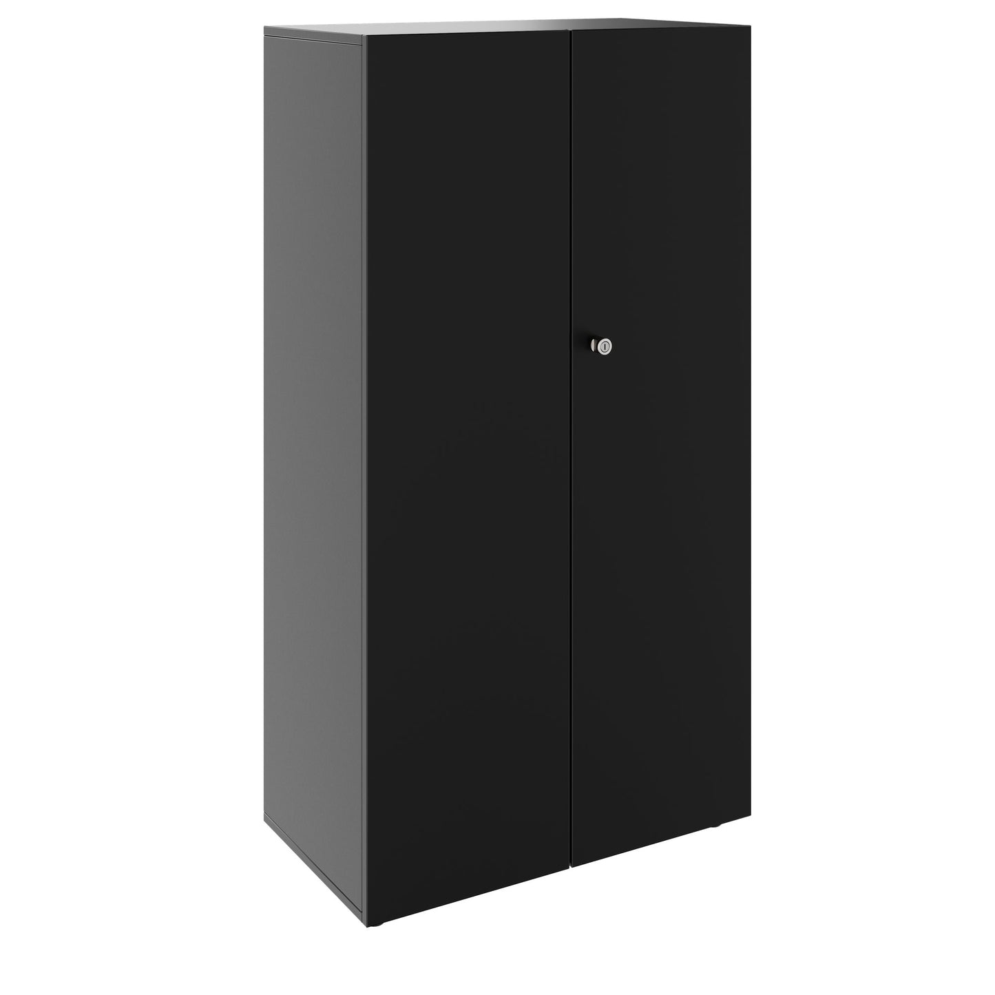 PRO Flügeltürenschrank | 4 OH, 800 - 1200 x 1510 mm, Soft-Close, Schwarz