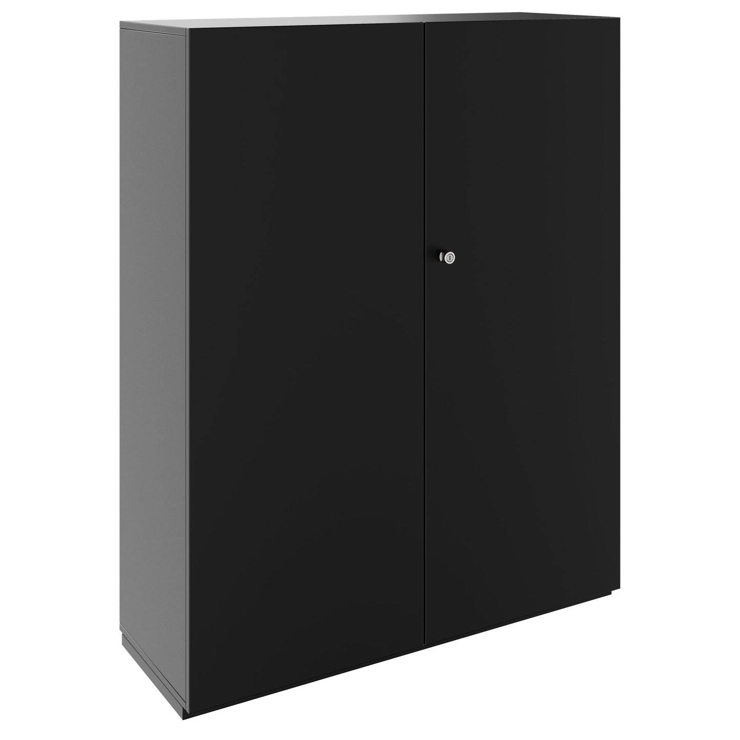 PRO Flügeltürenschrank | 4 OH, 800 - 1200 x 1510 mm, Soft-Close, Schwarz