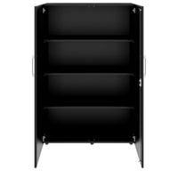 Armoire à portes battantes PRO | 4 OH, 800 - 1200 x 1510 mm, fermeture amortie, noir