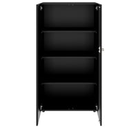 Armoire à portes battantes PRO | 4 OH, 800 - 1200 x 1510 mm, fermeture amortie, noir