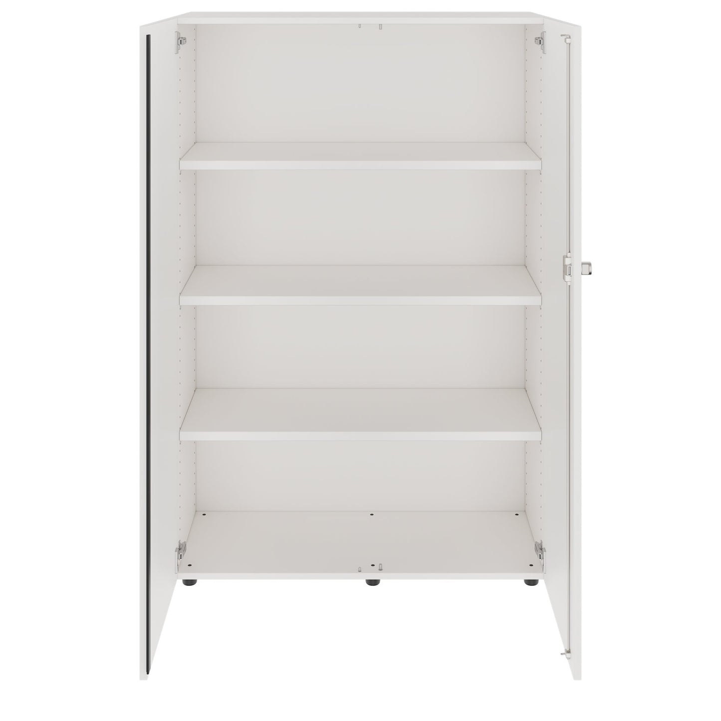 PRO Cabinetto per porte dell'ala | 4 OH, 800 - 1200 x 1510 mm, morbido, bianco