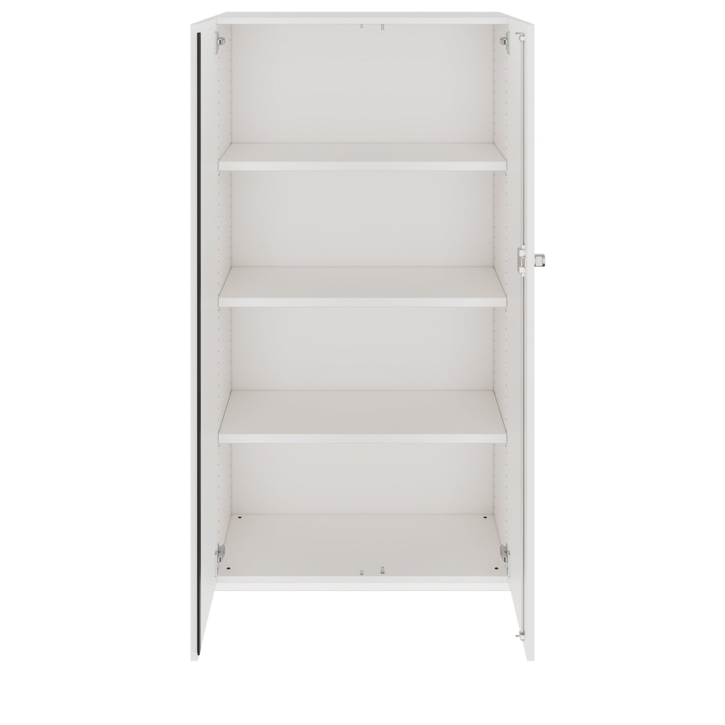 PRO Cabinetto per porte dell'ala | 4 OH, 800 - 1200 x 1510 mm, morbido, bianco