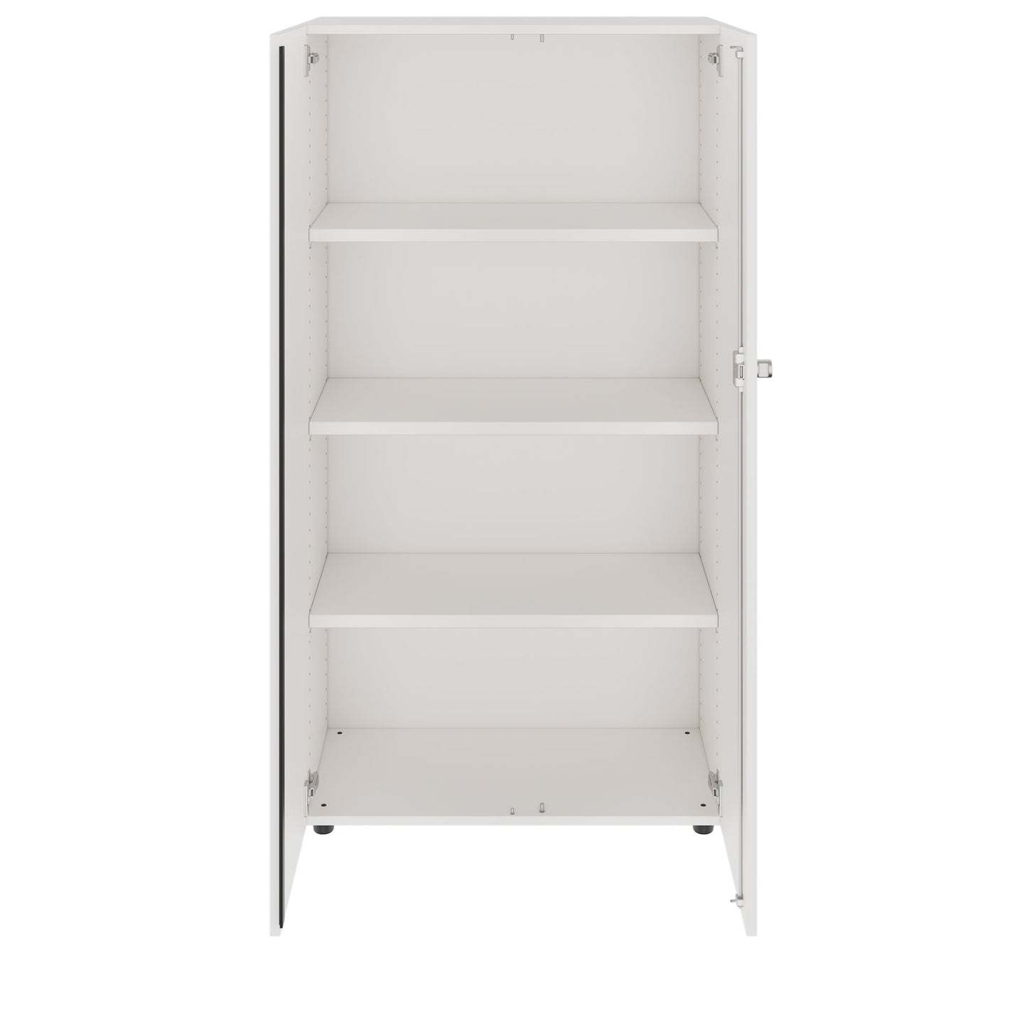 PRO Cabinetto per porte dell'ala | 4 OH, 800 - 1200 x 1510 mm, morbido, bianco