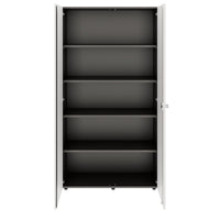 PRO Cabinetto per porte dell'ala | 5 OH, 800 - 1200 x 1880 mm, morbido -close, grafite / bianco