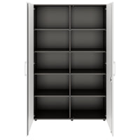 PRO Cabinetto per porte dell'ala | 5 OH, 800 - 1200 x 1880 mm, morbido -close, grafite / bianco