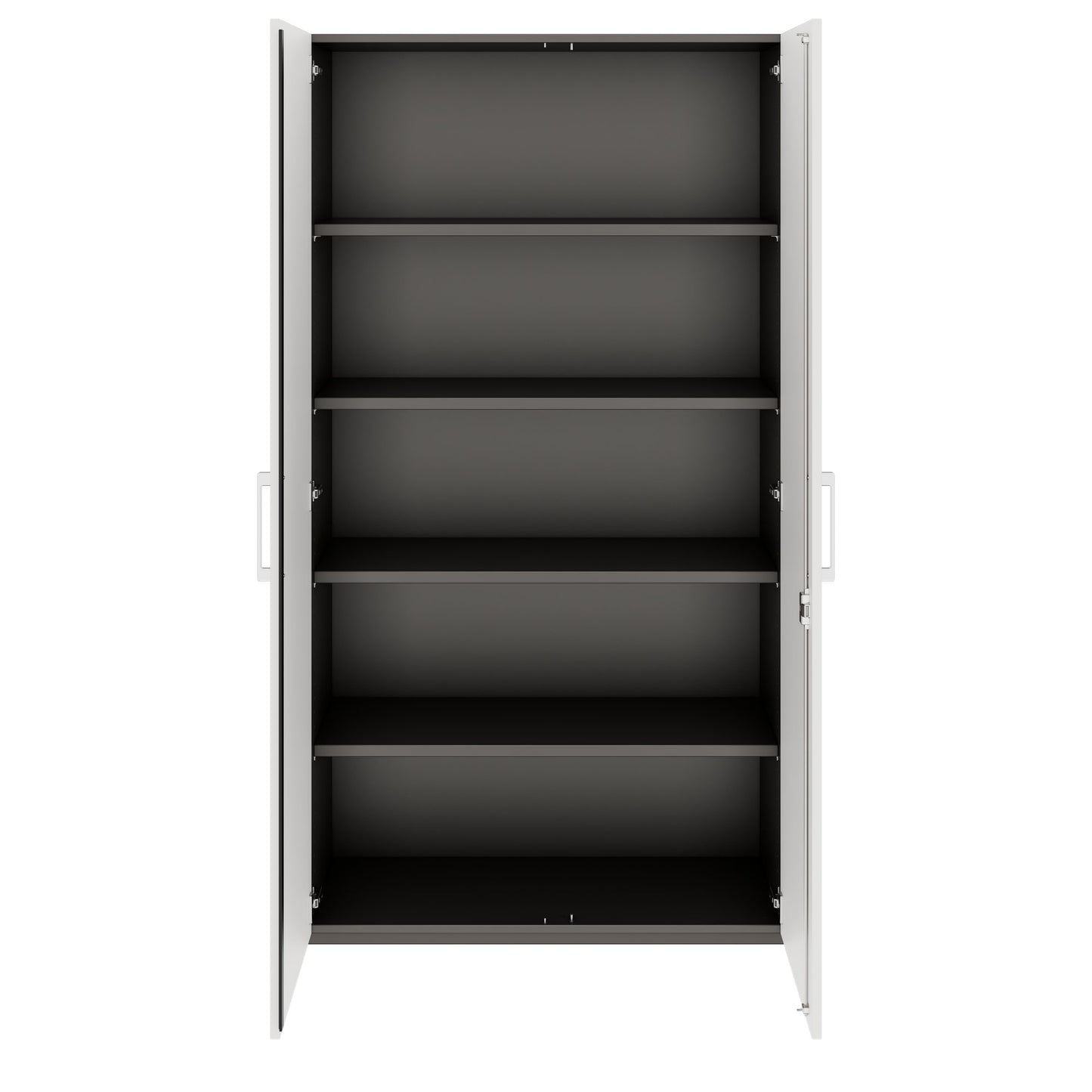 PRO Cabinetto per porte dell'ala | 5 OH, 800 - 1200 x 1880 mm, morbido -close, grafite / bianco