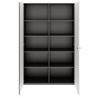 PRO Cabinetto per porte dell'ala | 5 OH, 800 - 1200 x 1880 mm, morbido -close, grafite / bianco