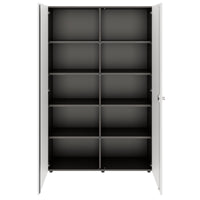 PRO Cabinetto per porte dell'ala | 5 OH, 800 - 1200 x 1880 mm, morbido -close, grafite / bianco