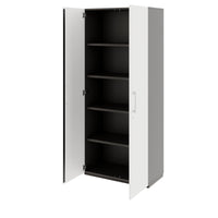 PRO Cabinetto per porte dell'ala | 5 OH, 800 - 1200 x 1880 mm, morbido -close, grafite / bianco