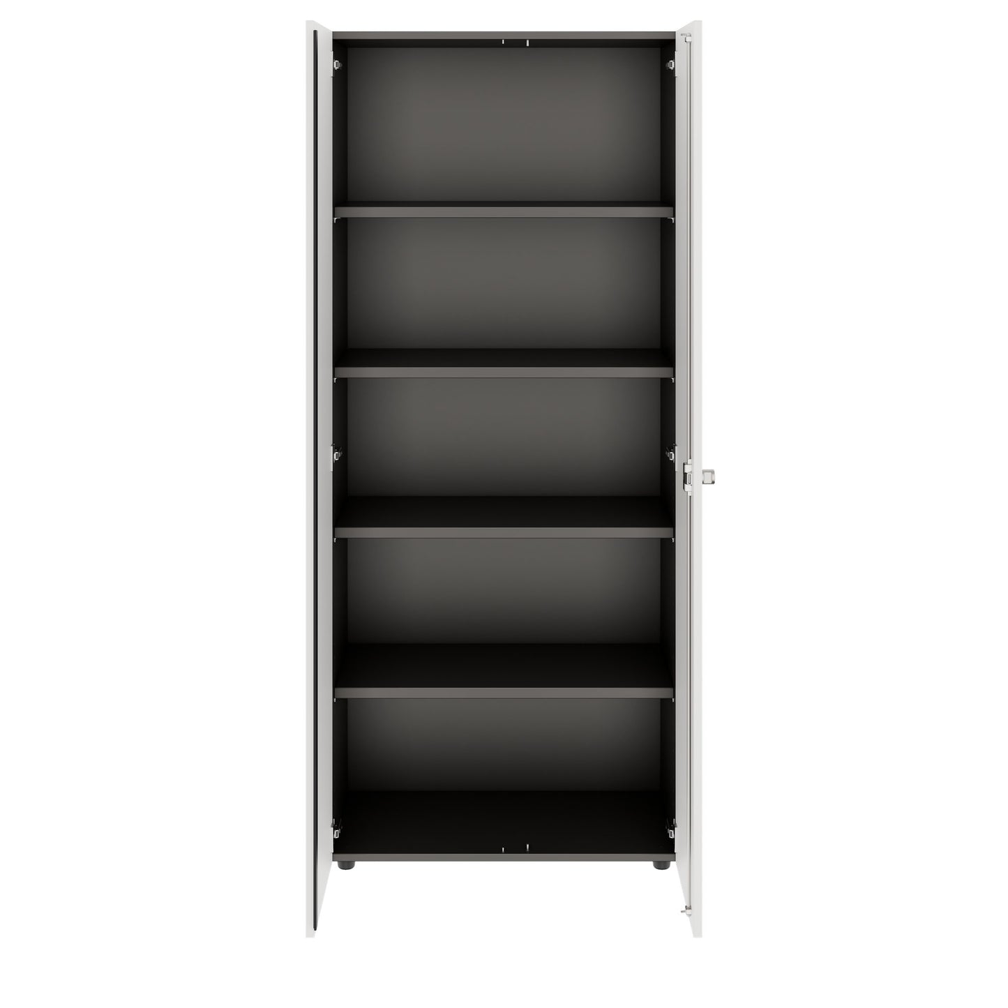 PRO Cabinetto per porte dell'ala | 5 OH, 800 - 1200 x 1880 mm, morbido -close, grafite / bianco