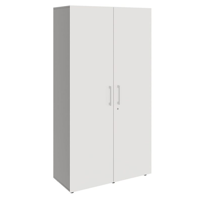PRO Flügeltürenschrank | 5 OH, 800 - 1200 x 1880 mm, Soft-Close, Graphit / Weiß - 1 Main Image