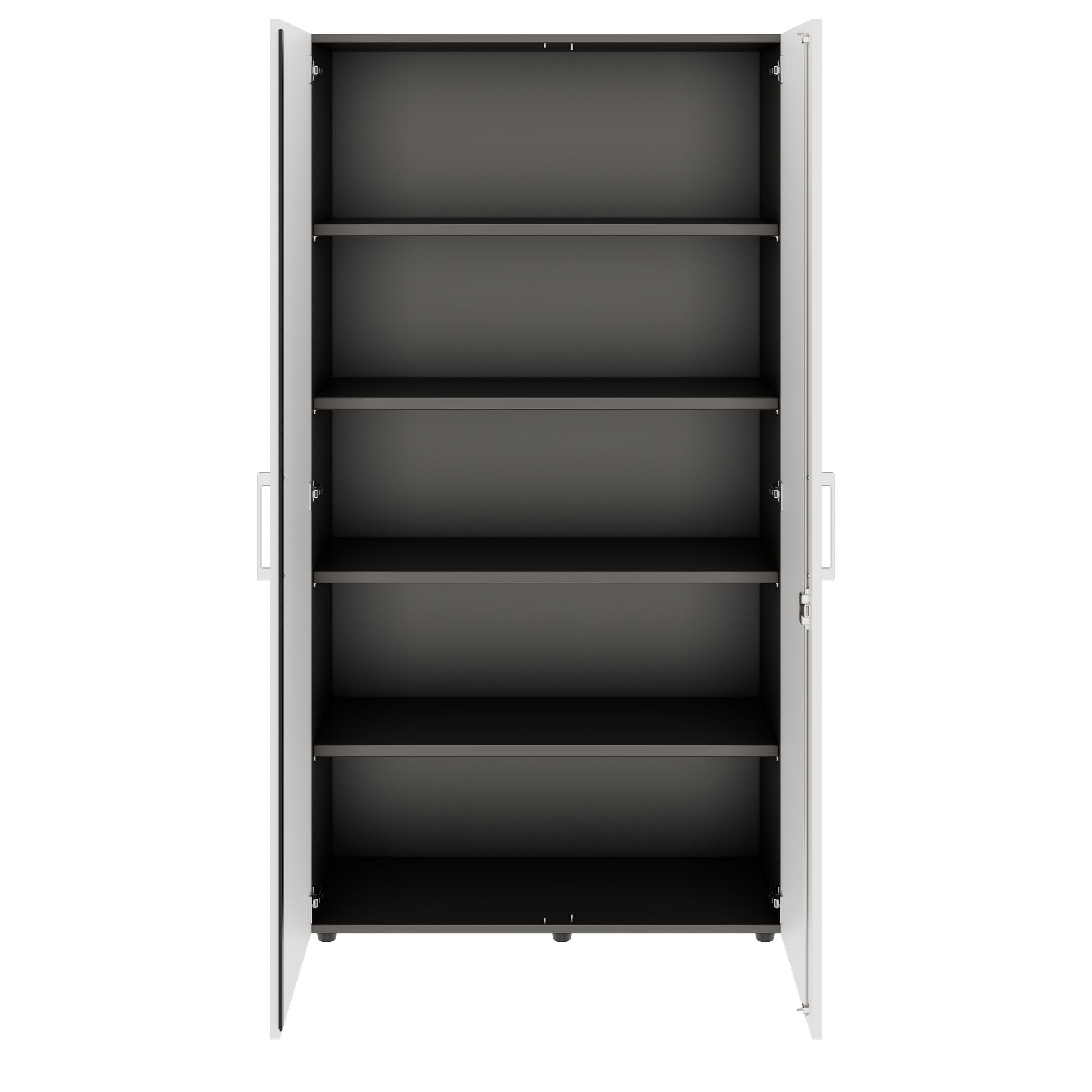 PRO Armoire de porte d'aile | 5 oh, 800 - 1200 x 1880 mm, Soft -Close, graphite / blanc