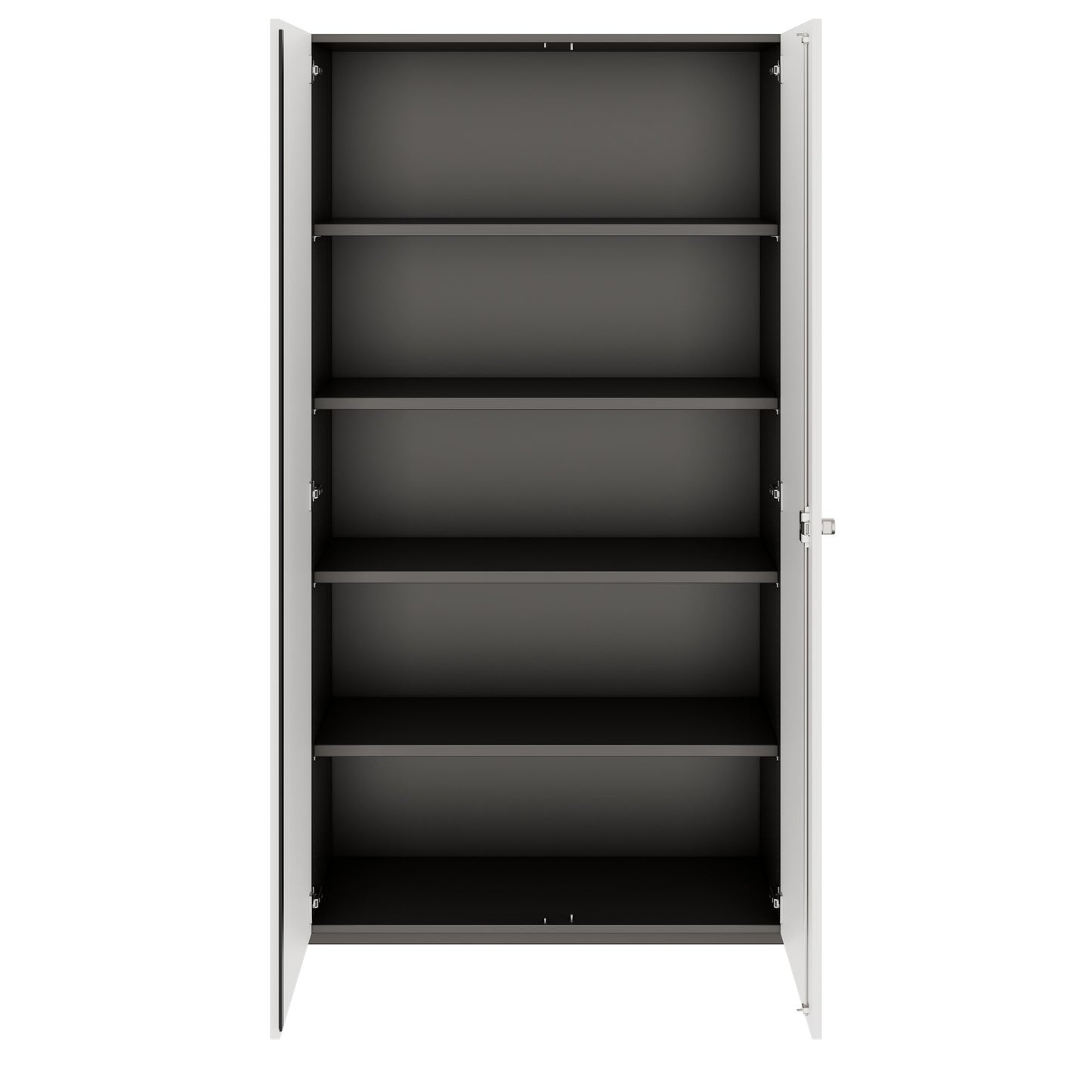 PRO Cabinetto per porte dell'ala | 5 OH, 800 - 1200 x 1880 mm, morbido -close, grafite / bianco