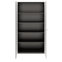 PRO Cabinetto per porte dell'ala | 5 OH, 800 - 1200 x 1880 mm, morbido -close, grafite / bianco