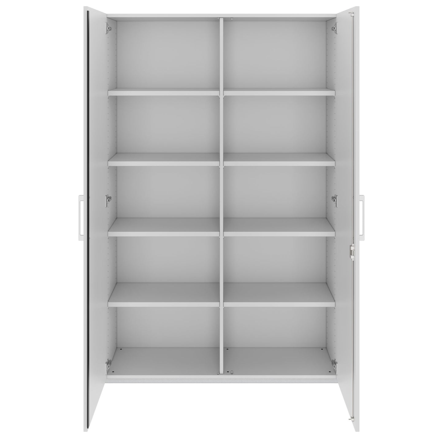 PRO Flügeltürenschrank | 5 OH, 800 - 1200 x 1880 mm, Soft-Close, Grau