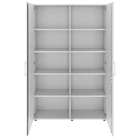 PRO Flügeltürenschrank | 5 OH, 800 - 1200 x 1880 mm, Soft-Close, Grau