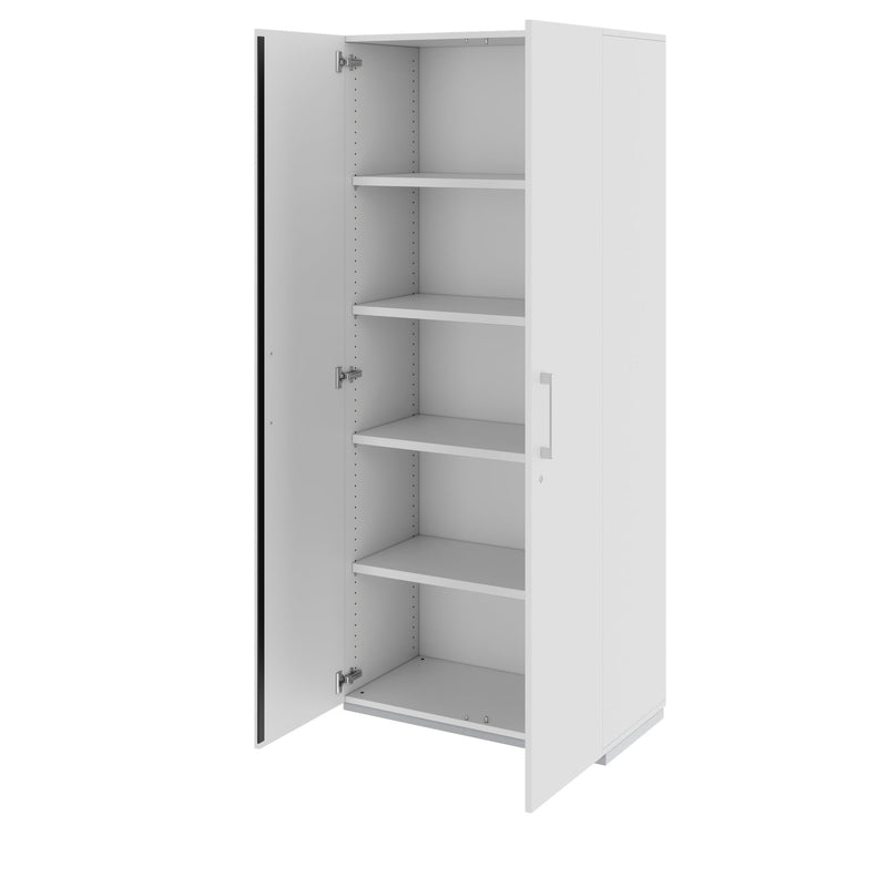 PRO Flügeltürenschrank | 5 OH, 800 - 1200 x 1880 mm, Soft-Close, Grau - 4 Main Image