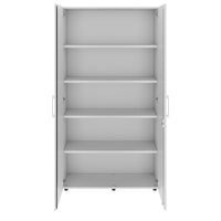 PRO Flügeltürenschrank | 5 OH, 800 - 1200 x 1880 mm, Soft-Close, Grau