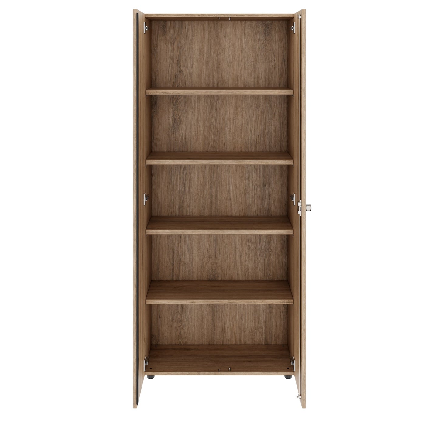 Armoire à portes battantes PRO | 5 OH, 800 - 1200 x 1880 mm, fermeture amortie, chêne naturel