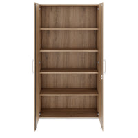 Armoire à portes battantes PRO | 5 OH, 800 - 1200 x 1880 mm, fermeture amortie, chêne naturel