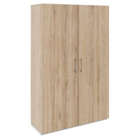 Armoire à portes battantes PRO | 5 OH, 800 - 1200 x 1880 mm, fermeture amortie, chêne naturel